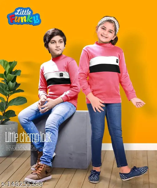 Cotton blend funky sweatshirts for kids (4-10 years), vibrant Indian design