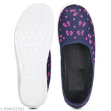 Embellished synthetic slip-on sneakers by GAURAVI, pack of 2 in various sizes (IND-5 to IND-8), originating from India