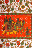 Sanganeri Printed Cotton Double Bedsheet with 2 Pillow Covers - Traditional Indian Rajasthani design, high-quality fine cotton