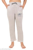 Cotton blend calf-length printed lower track pant for women, perfect for yoga or lounging