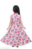 Grown dress ethnic gown with long sleeves, printed net pattern, fine quality cotton blend. Perfect for parties, weddings, and festivals like Diwali, Navratri, Onam, Lohri, Eid, Christmas, suitable for all seasons. Available in sizes 2-3 Years to 7-8 Years, made in India