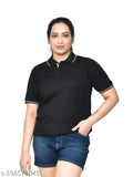 Unisex pure cotton solid t-shirts combo pack (4pcs), regular fit, collar neck, half sleeves - multicolor, Indian origin