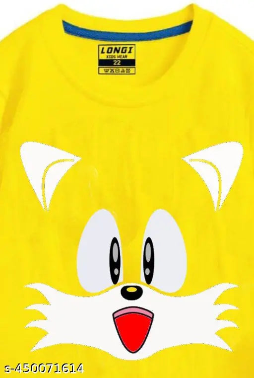 Russian Swag Kids cotton blend sweatshirts, yellow, long sleeves, printed pattern for boys and girls (ages 6-14), made in India