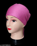 Solid cotton canvas hijab cap pack of 5 - Indian designer head wrap for women