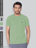 Lux Nitro Round Neck T-shirt, solid cotton, men's assorted colors for casual wear or loungewear, made in India