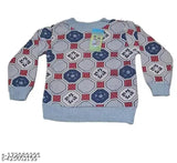 Semi wool kids sweater set, printed pattern, pack of 3 for 0-3 years old, India origin