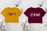 NGFashion women's cotton crop tops, printed round neck combo (S-XL), vibrant patterns on display