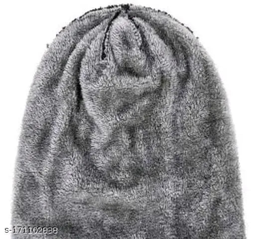 Brown acrylic embroidered beanie cap by KANEEKSHI, pack of 1 from India