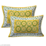 100% cotton Rajasthani Jaipuri double bed sheets set with 2 pillow covers, vibrant ethnic motifs, ideal for summer