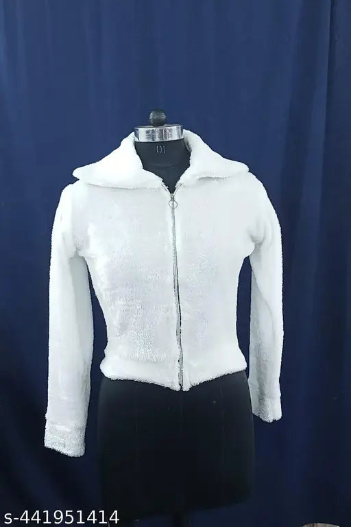 Wool long-sleeve Swed shirt (white), solid pattern for men's sizes S, M, L, XL