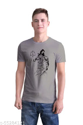 Mahadev Shiv Ji Shiva Mahakal printed cotton blend t-shirt for men & boys, stylish fashion trend with funny designs, India origin