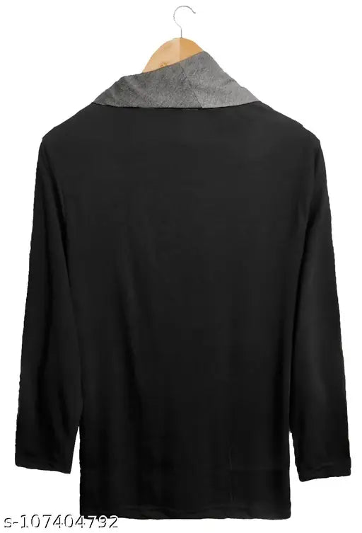 Cotton blend long-sleeved solid mens t-shirt, VESCOR's branded apparel for men, M size with chest 38 inches