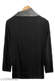 Cotton blend long-sleeved solid mens t-shirt, VESCOR's branded apparel for men, M size with chest 38 inches