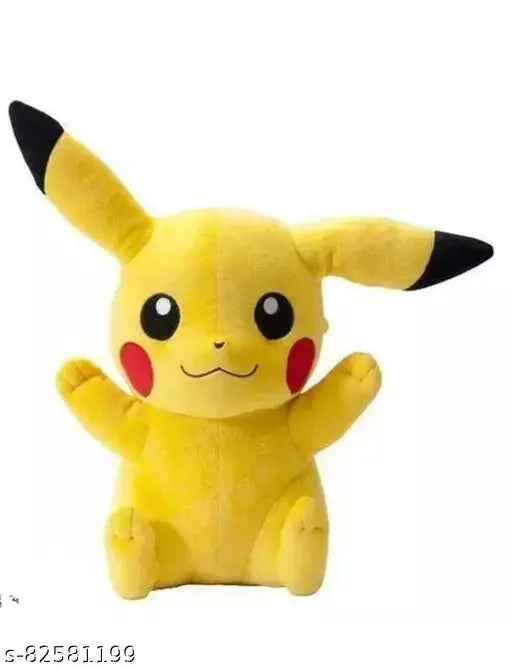 Multicolor fabric net parrot, Pikachu, and panda soft toys for kids' birthday gift - 30cm (Free Size)