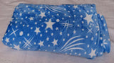 Blue Star Fur Geometric-patterned microfiber double AC blanket for cool rooms - soft, lightweight, hypoallergenic