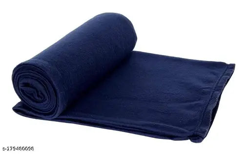 Lightweight polar fleece single warm/hot AC blanket, free size, India-made - ideal for cozy comfort in bedroom