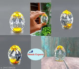 Yellow Shinde Exports Shirdi Sai Baba car dashboard crystal statue (25 inches)