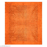 Double orange satin Jaipuri printed Rajasthani blanket/comforter. Heavy winter quilt, 330 thread count, ideal for everyday use or gifting. Luxurious and elegant design, easy to store." (124 characters)