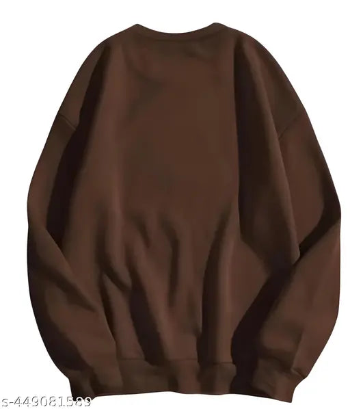 Cotton blend long-sleeve printed winter swertshirt for girls (8-9 years), Indian origin