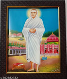 Synthetic resin 9x11 inch photo frame for Lord Vallalar Ramalinga Swamigal, Indian religious decor