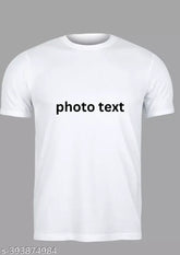 Custom print t-shirt, polyester, short sleeves, personalized apparel for fashionable casual wear