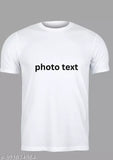 Custom print t-shirt, polyester, short sleeves, personalized apparel for fashionable casual wear