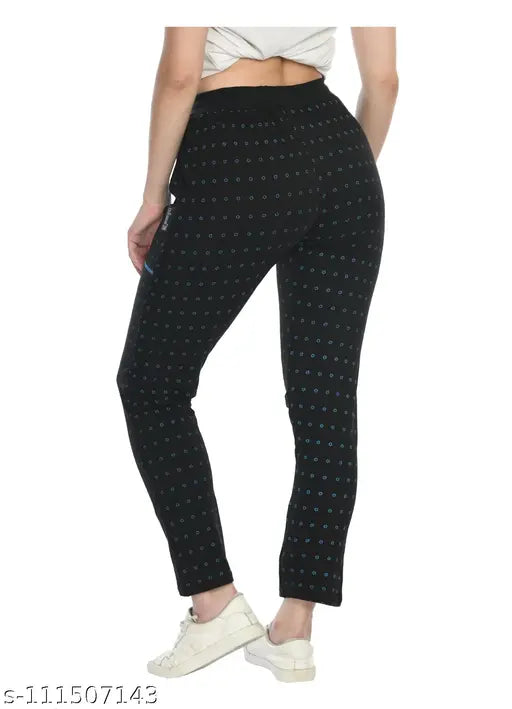 Cotton printed lower pyjama trackpants (pack of 2), soft and comfortable sleepwear for summer with elastic waistband and upper pockets, KAVYA brand