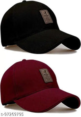 Cotton baseball cap pack of 2 - Self-design men's mesh snapback, ideal for hunting, fishing, outdoor activities