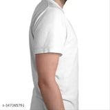 Akhilesh Yadav Men's Cotton-Blend T-Shirt, printed design on short sleeves, XS to XXL sizes, India origin
