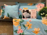 Glace cotton Diwali gift set, 5-piece queen double bedsheet with 2 pillow covers, 180 thread count from India