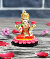 Marble Lakshmi Statue, 6 cm x 8 cm x 9.5 cm, Goddess Laxmi Idol for Home Pooja, Indian-made, adorn your temple or workspace, giftable