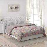 Soft, polycotton microfiber AC comforter for double/king size beds. Dual-color reversible design, 250 GSM, ideal for a comfortable sleep