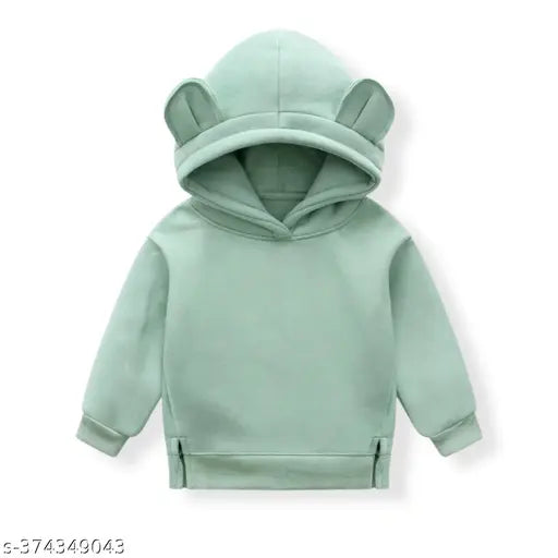 Amazing solid unisex full sleeve 100%fleece kids hoodie. Solid design for kids aged 1-12 years, cotton material, long sleeves. Made in India