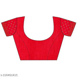 Vichitra Silk saree with separate dupion silk blouse in black, adorned with Swarovski/Rhinestone 3D design for weddings and festive occasions, length 5.5m (saree), 0.8m (blouse) - Punyatha Sarees, India