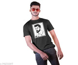 Cotton round neck half sleeve bio-washed printed T-shirt featuring Virat Kohli, designed by a newcomer in India