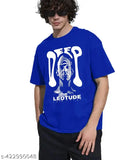 Cotton blend oversized printed T-shirt for men, plus size available, vibrant trendy fashion