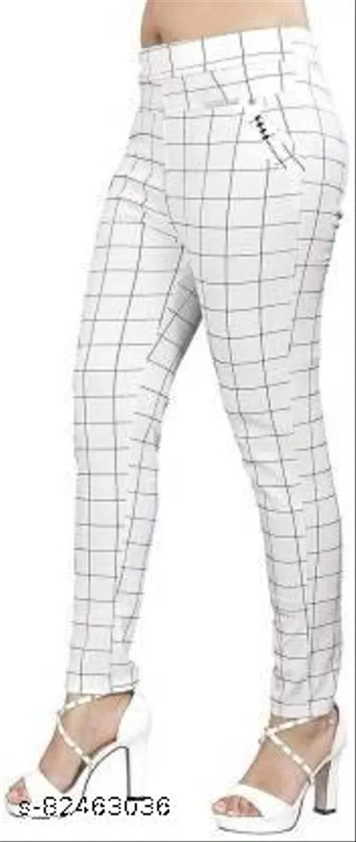 Lycra checked net leggings, beautiful fit for women, India origin