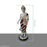 Resin Buddha Statue, 10cm x 38cm x 10cm, ideal for living room showpiece or housewarming gift