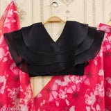 Embellished printed Georgette lehenga Choli for girls aged 2-8 years, Indian traditional attire on display