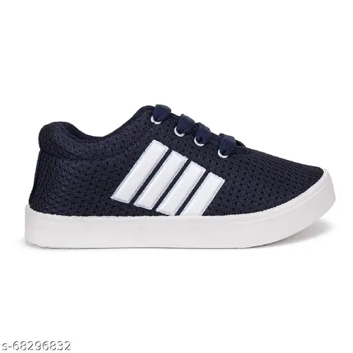 Multicolor canvas sports shoes for boys, PVC sole, lace-up fastening - Camfoot Exclusive Collection