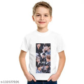 Polyester BTS logo new kids 21 printed T-shirt for 0-13 years, Indian-made baby designer T-shirt with cartoon design