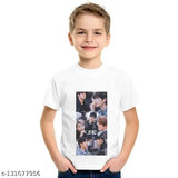 Polyester BTS logo new kids 21 T-shirt, printed with popular cartoon characters for kids aged 0-13 years, made in India