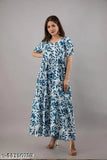 Printed combo cotton Myra Ensemble kurtis with short sleeves, vibrant Indian fashion for women