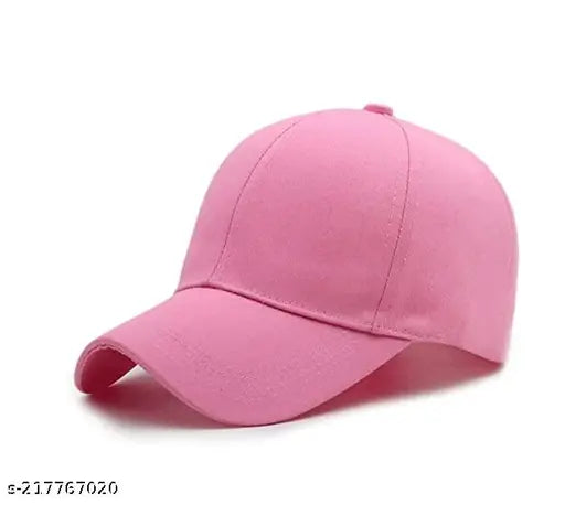 Cotton cap set: trendy combo pack of 2 solid-colored caps for boys and girls, perfect for sports