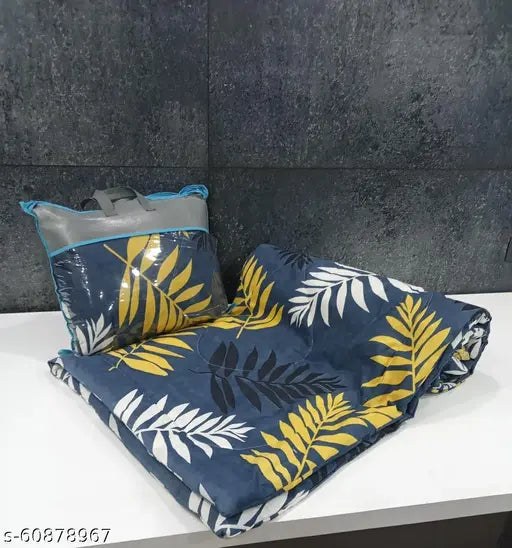 Cotton single bed comforter by Sushant, fine glace cotton, cozy and warm, kids designs (60x90), India-made