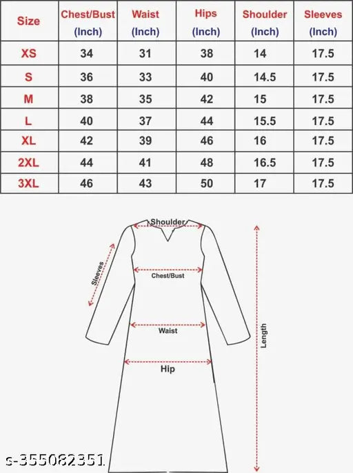 Rayon embroidered Anarkali Kurta, solid three-quarter sleeve Indian traditional dress on mannequin