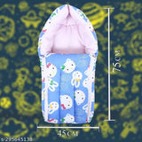 Cotton printed net 2-in-1 baby sleeping bag & carry bag for ages 0-9 months by Kukraila Enterprises, suitable for travel and sleep