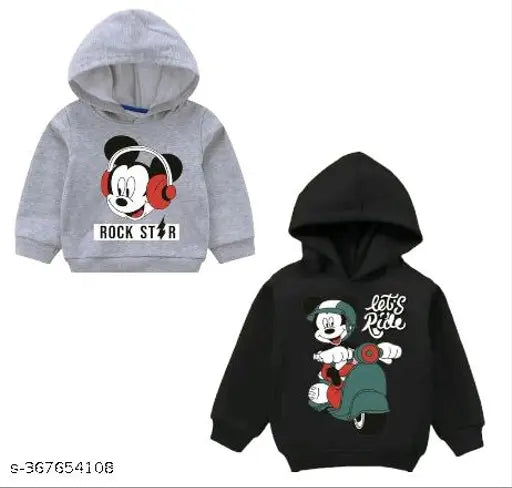 Cotton blend hooded kids pack (0-6 years), printed net design for growing babies, India origin