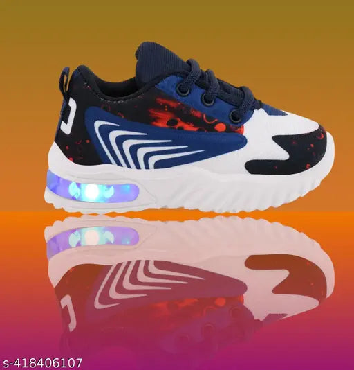 Trenszio LED Shoes T202Red: Lightweight, breathable, and comfortable kid's shoes with LED lighting effect, ideal for outdoor or indoor play. Angry Birds pattern adds a fun touch to the stylish design. Made from synthetic materials, suitable for babies aged 12-5 years. Indian-made