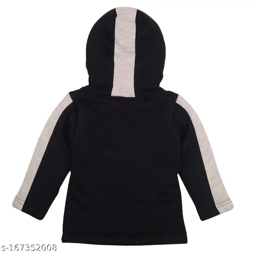 Cotton Kidbee unisex hooded jacket, long sleeve with embroidery for toddlers (6-12 months - 9-10 years), reversible winter style